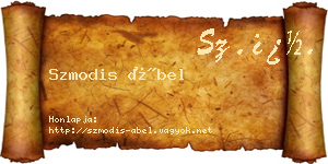Szmodis Ábel névjegykártya